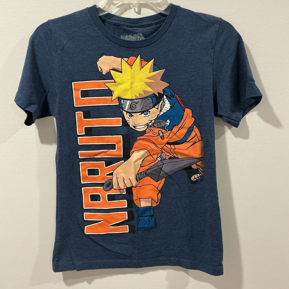 Naruto Shippuden Youth Navy Large Anime Manga All‎ Over Print Tee Shirt